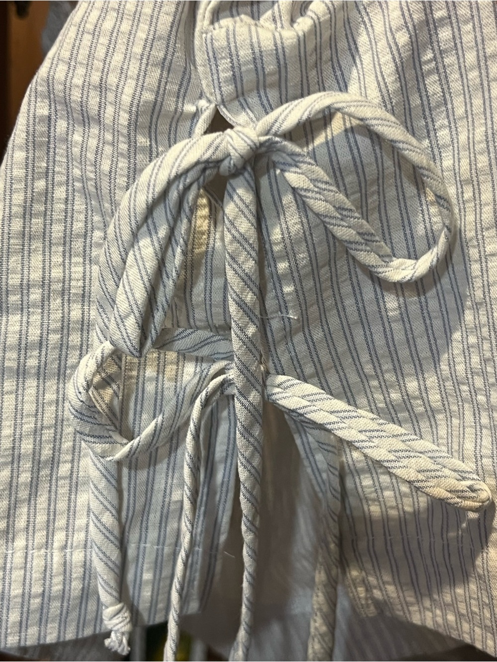 Altar'd State Light Blue Striped Two Piece Maxi Skirt w/ Cropped Top Medium - Picture 11 of 13